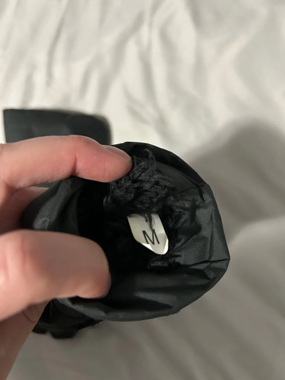 The North Face Black Quilted Insulated Gloves-Kids M